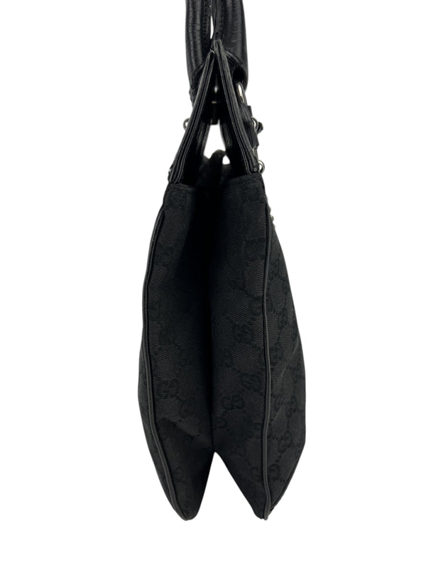 Gucci Vintage Black Horsebit Tote