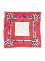 Celine Pink Bow Logo Scarf