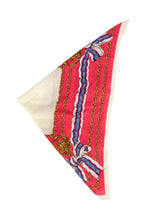 Celine Pink Bow Logo Scarf