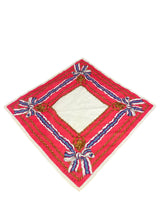 Celine Pink Bow Logo Scarf