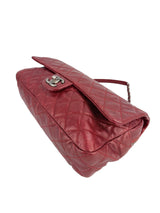 Chanel Burgundy Caviar Single Flap Zip (In Box)