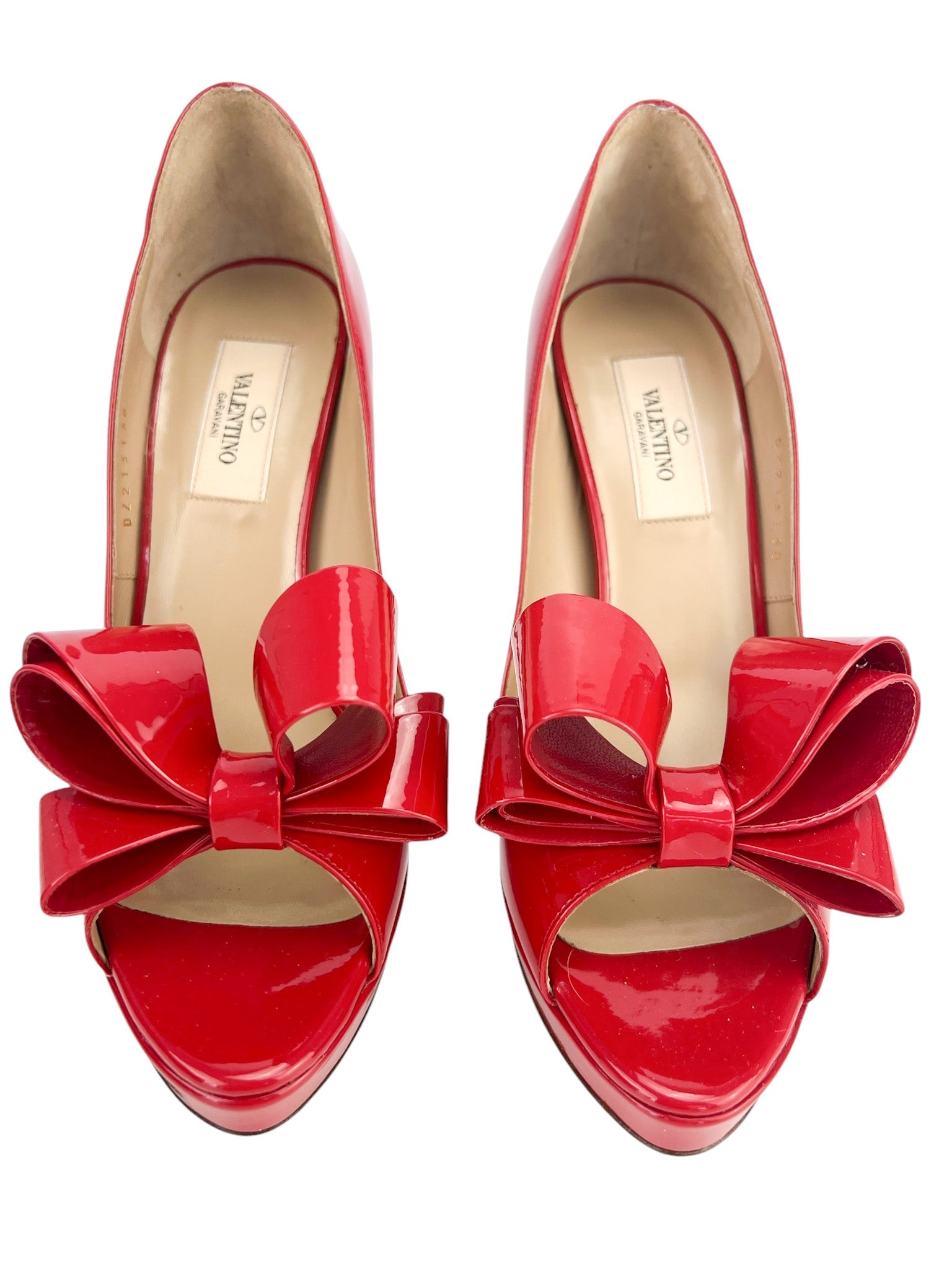 Valentino Red Bow Heels Size 38