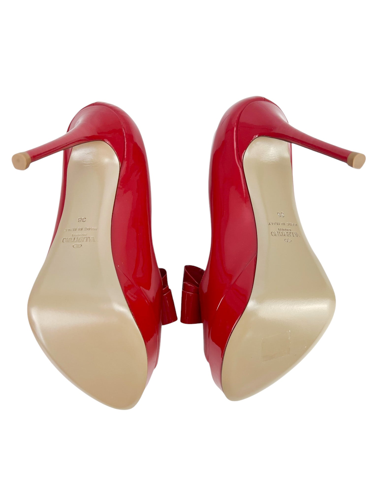 Valentino Red Bow Heels Size 38