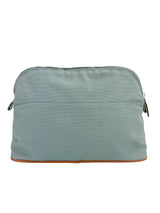 Hermes Light Blue Bolide Canvas Pouch
