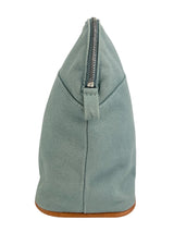 Hermes Light Blue Bolide Canvas Pouch