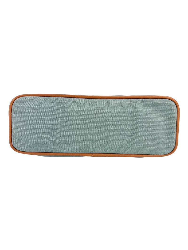 Hermes Light Blue Bolide Canvas Pouch