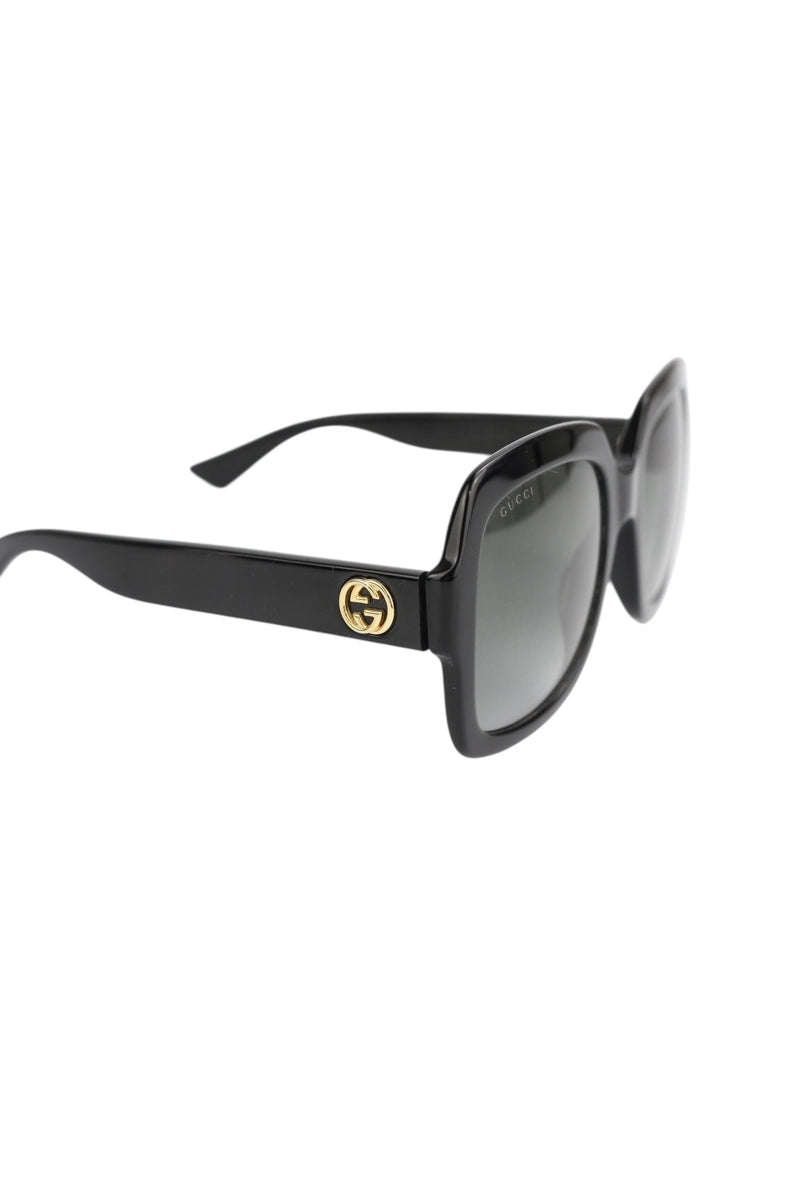 Gucci Black Square Sunglasses W/ Hard Case