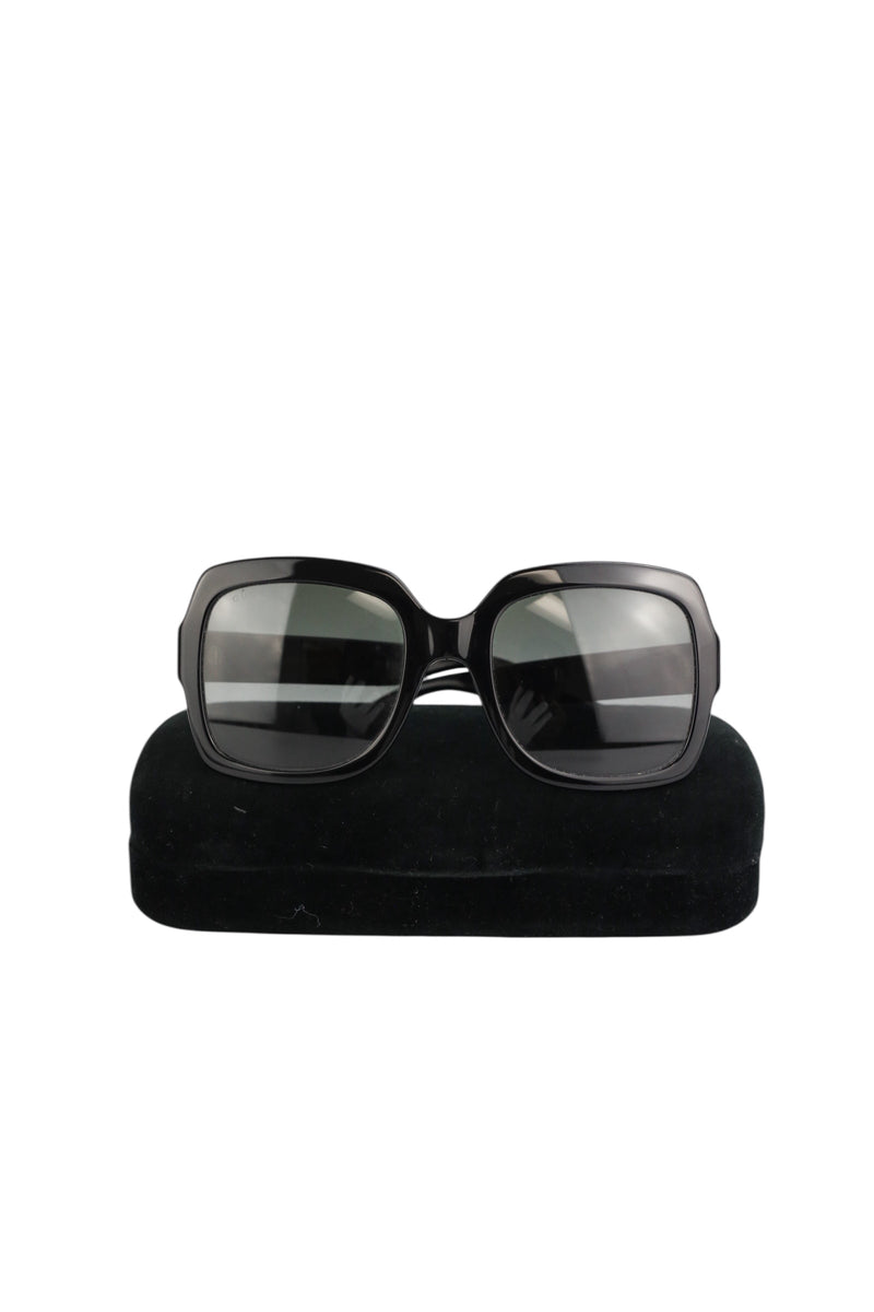 Gucci Black Square Sunglasses W/ Hard Case