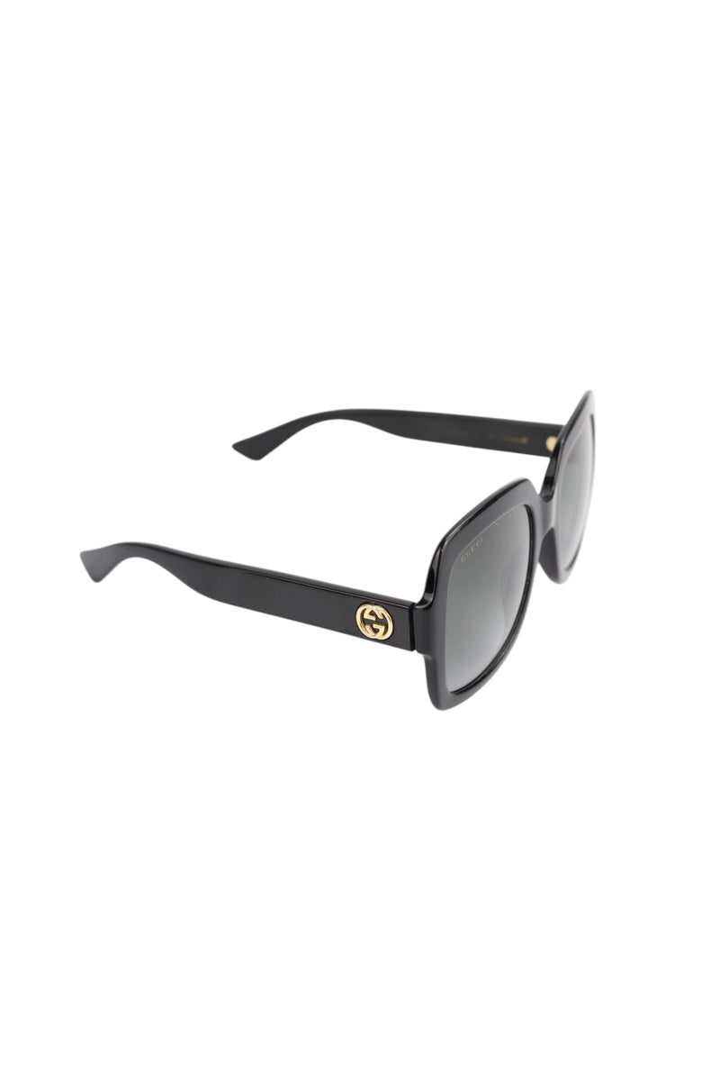 Gucci Black Square Sunglasses W/ Hard Case