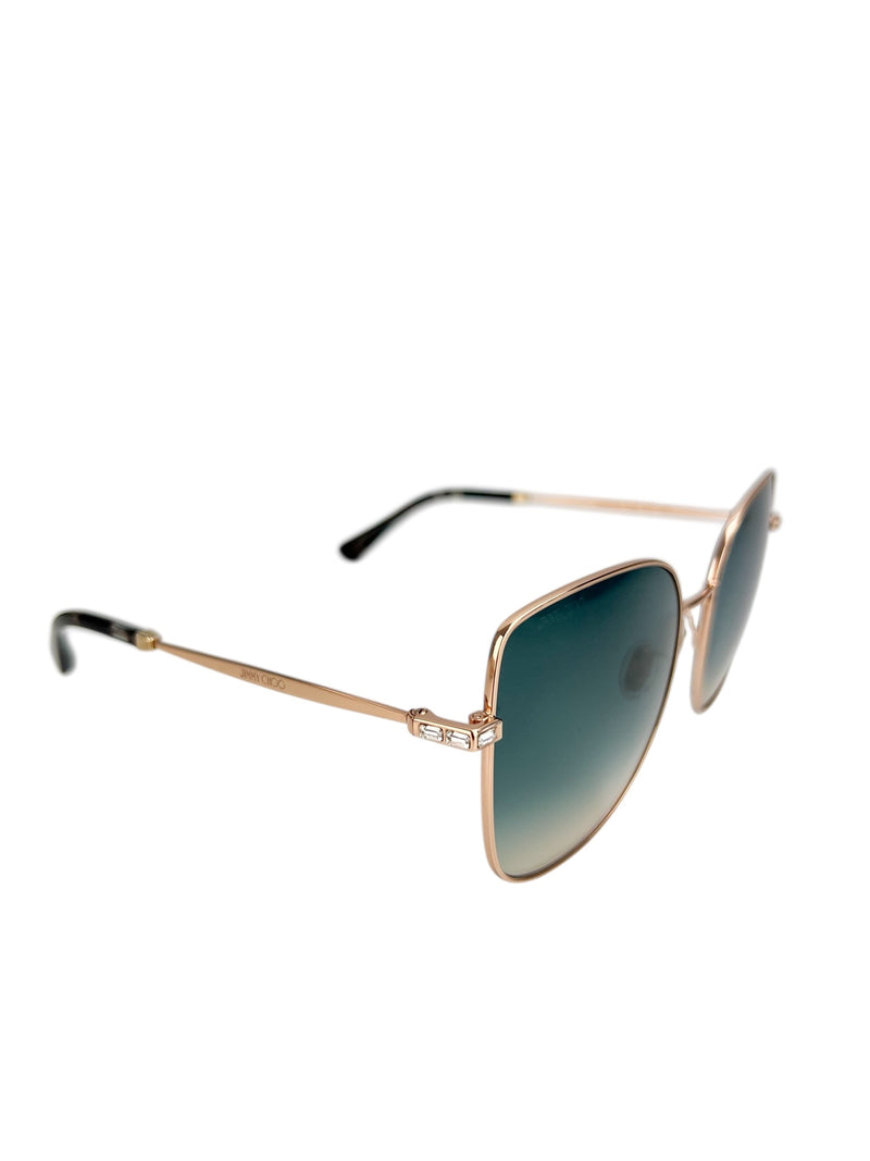 Jimmy Choo Rose Gold Metal Sunglasses