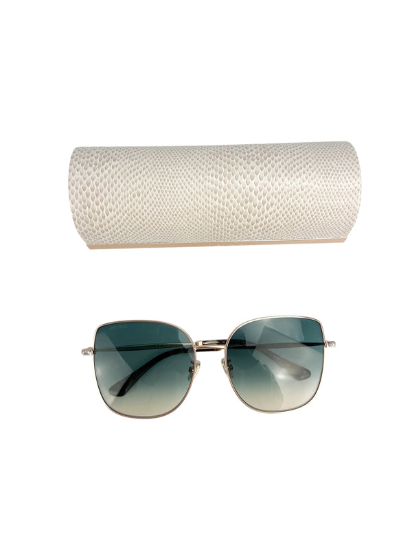 Jimmy Choo Rose Gold Metal Sunglasses