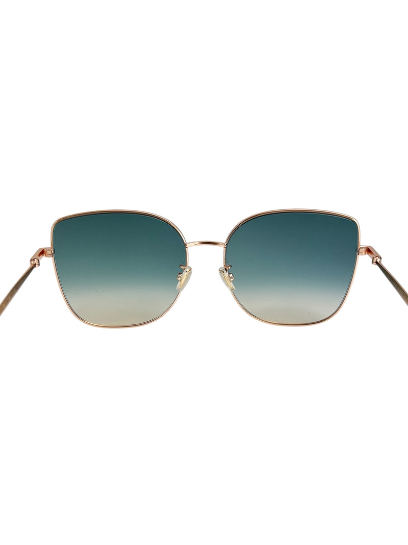 Jimmy Choo Rose Gold Metal Sunglasses