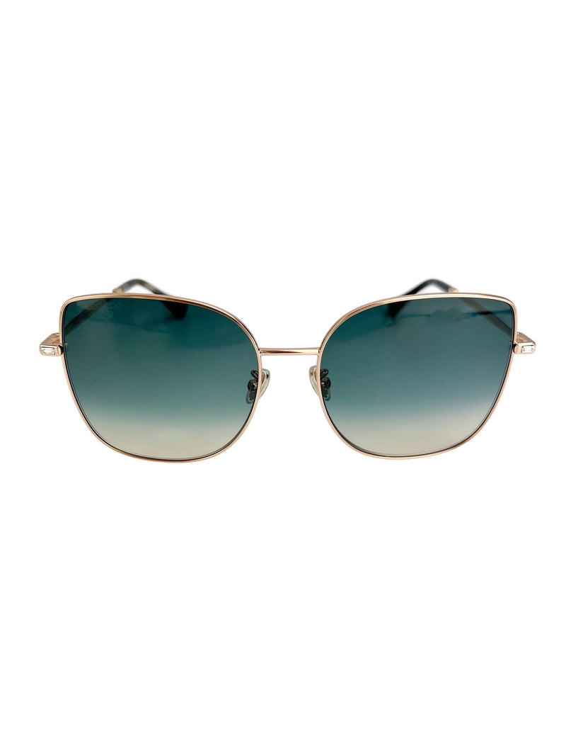 Jimmy Choo Rose Gold Metal Sunglasses