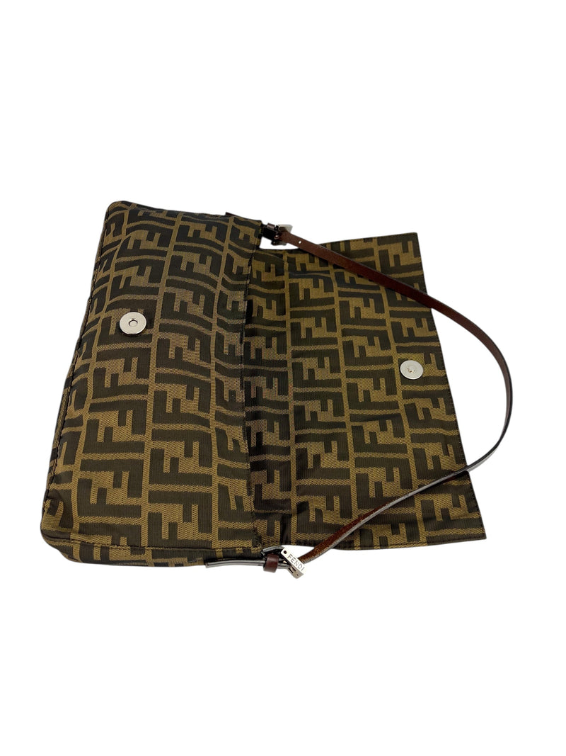 Fendi Zucca Flap Baguette Oversized