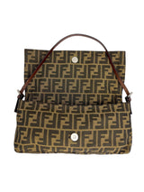 Fendi Zucca Flap Baguette Oversized