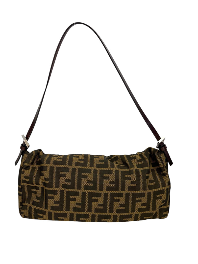 Fendi Zucca Flap Baguette Oversized