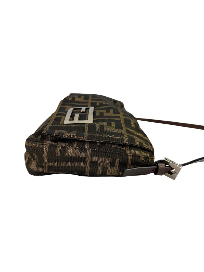 Fendi Zucca Flap Baguette Oversized