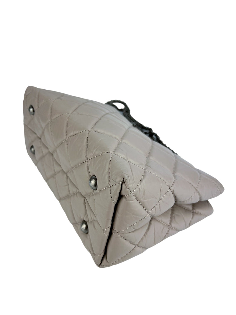 Chanel Light Grey/Taupe Reissue 2.55 Tote