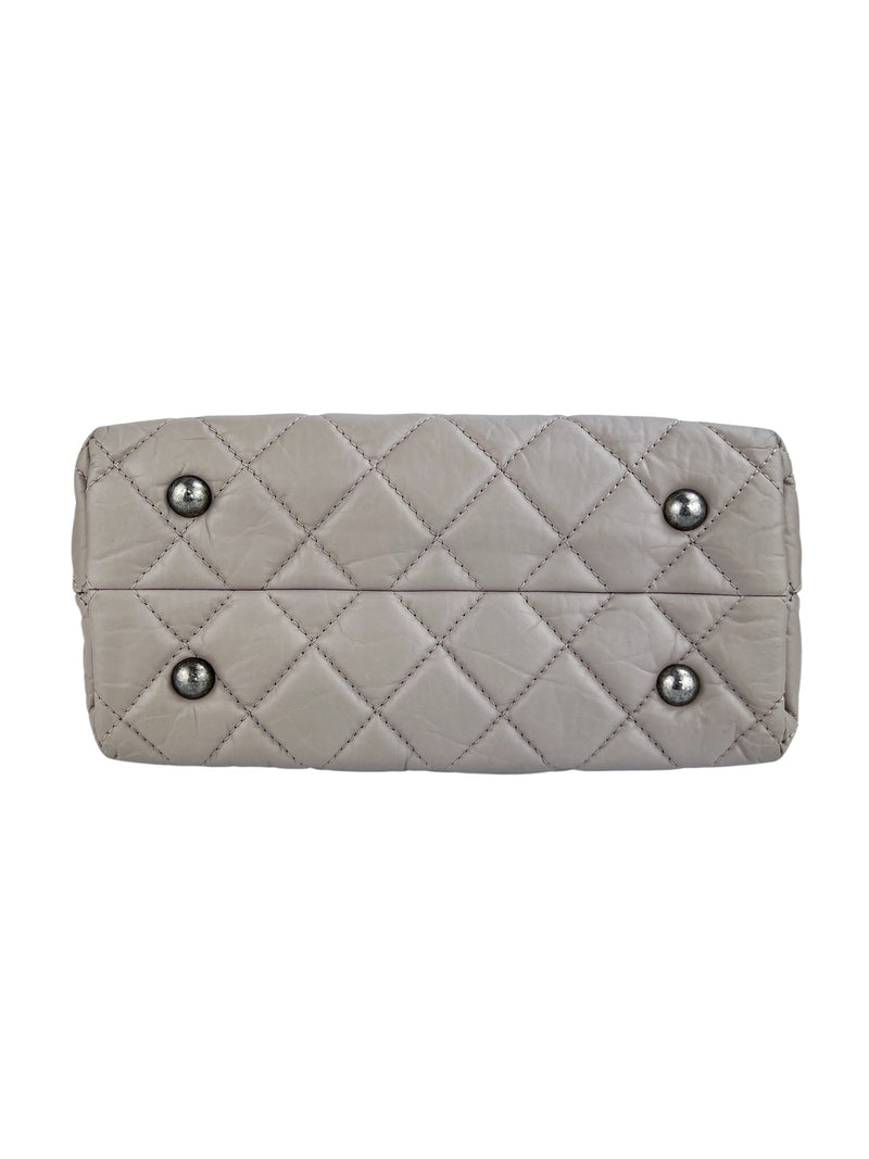 Chanel Light Grey/Taupe Reissue 2.55 Tote