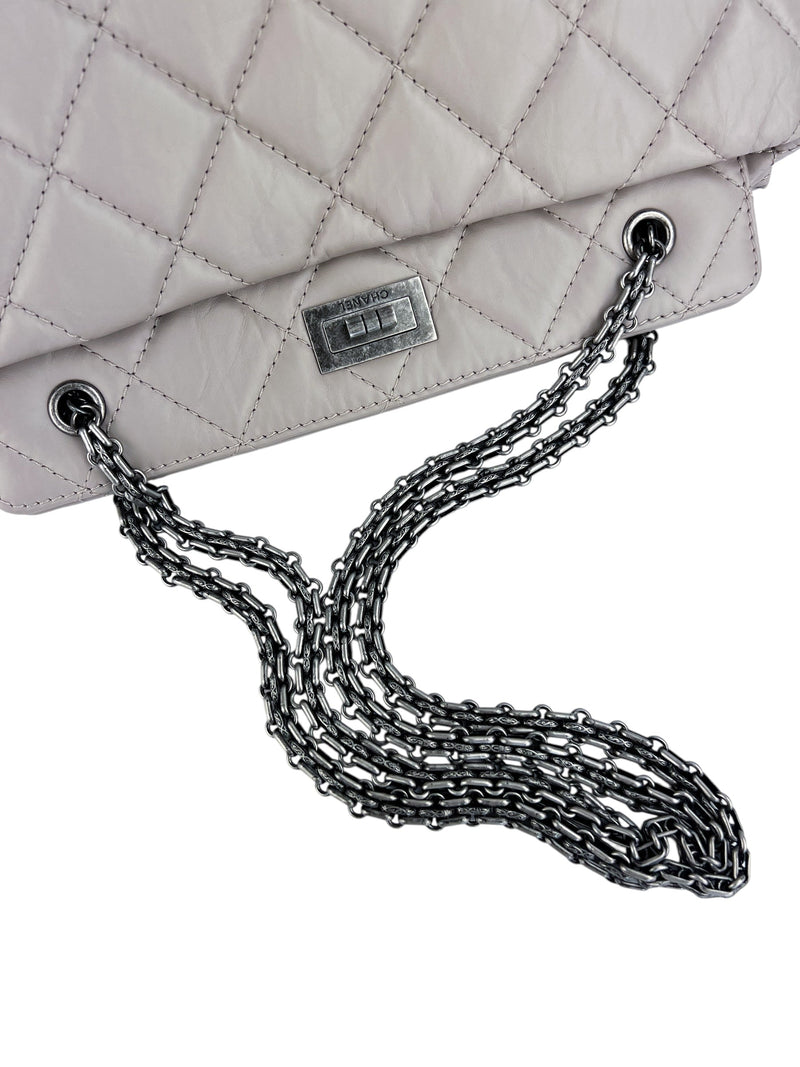 Chanel Light Grey/Taupe Reissue 2.55 Tote