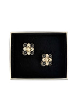 Chanel 2019 Imitation Pearl & Black Glass Earrings