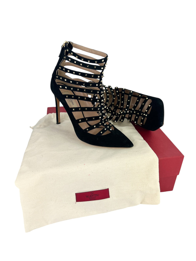 Valentino Ankle Strap T Heels - 105MM Size 38.5