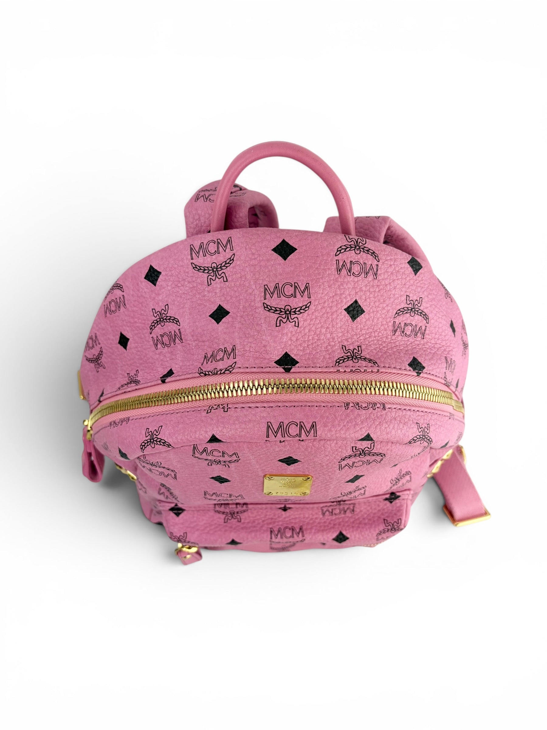 mcm-pink-visetos-studded-small-backpack---4
