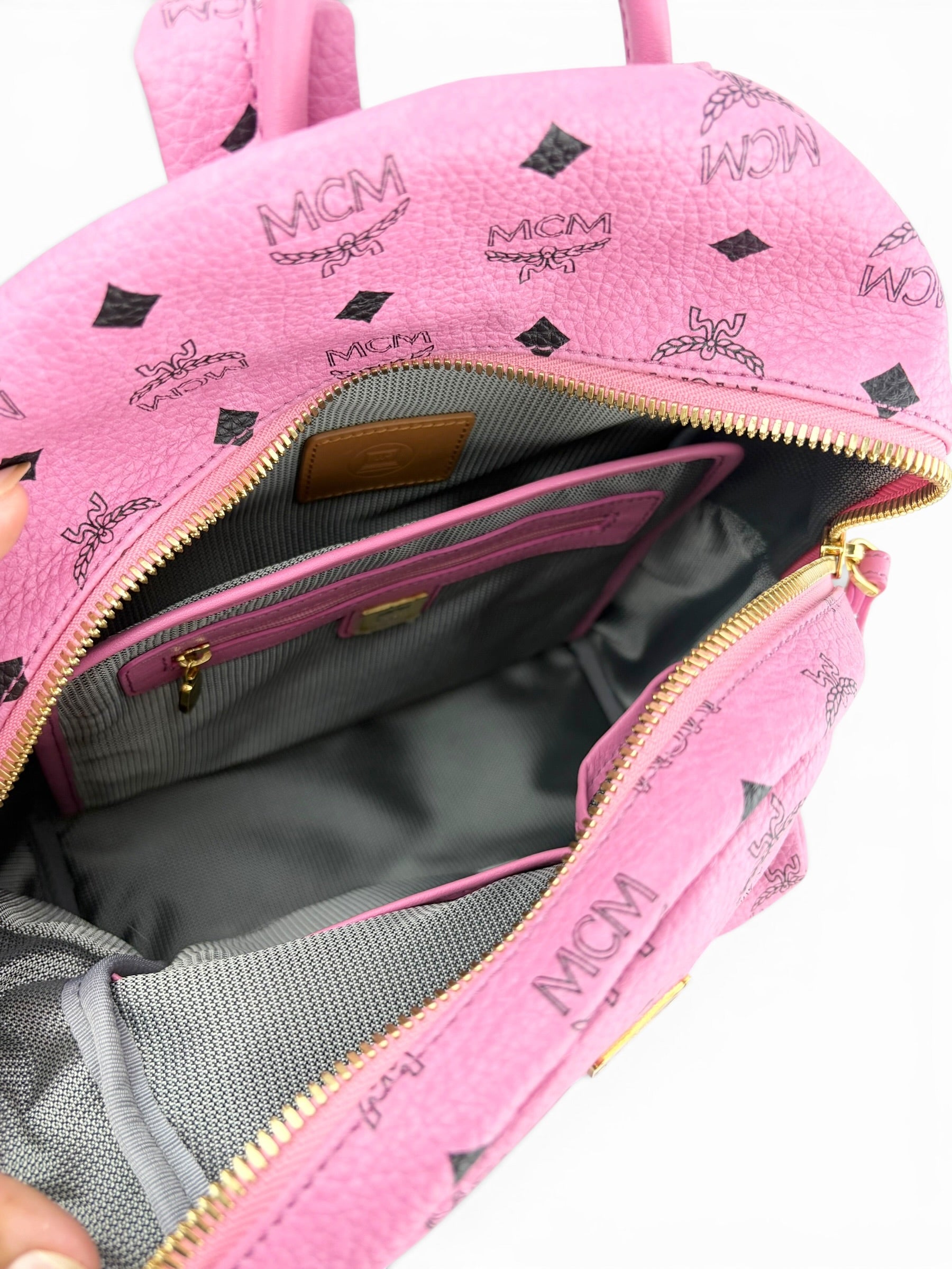 mcm-pink-visetos-studded-small-backpack---8