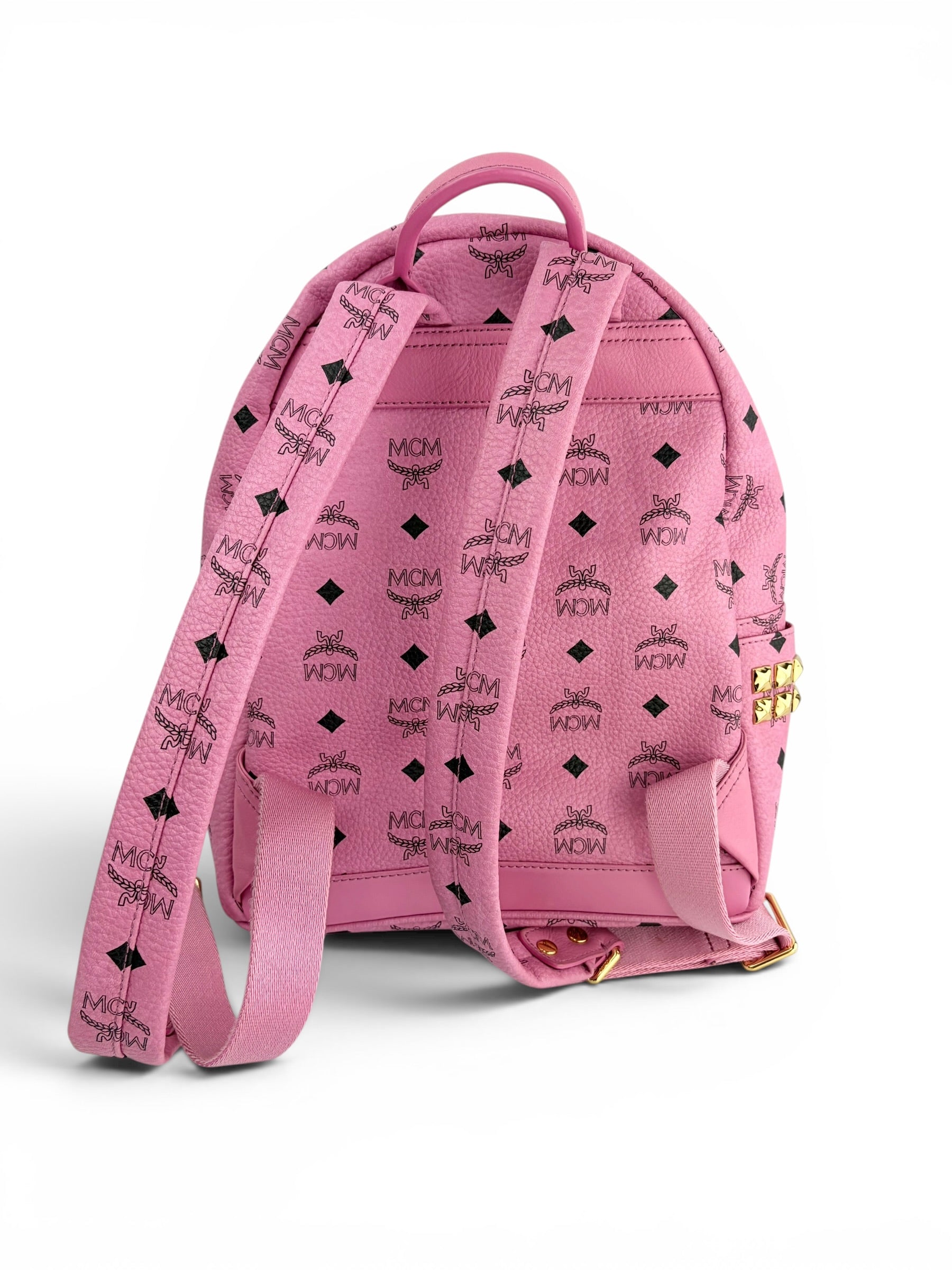mcm-pink-visetos-studded-small-backpack---2