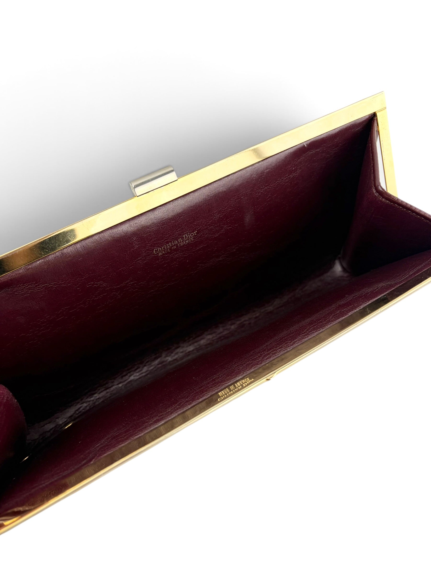 christian-dior-vintage-burgundy-trotter-kisslock-clutch--5