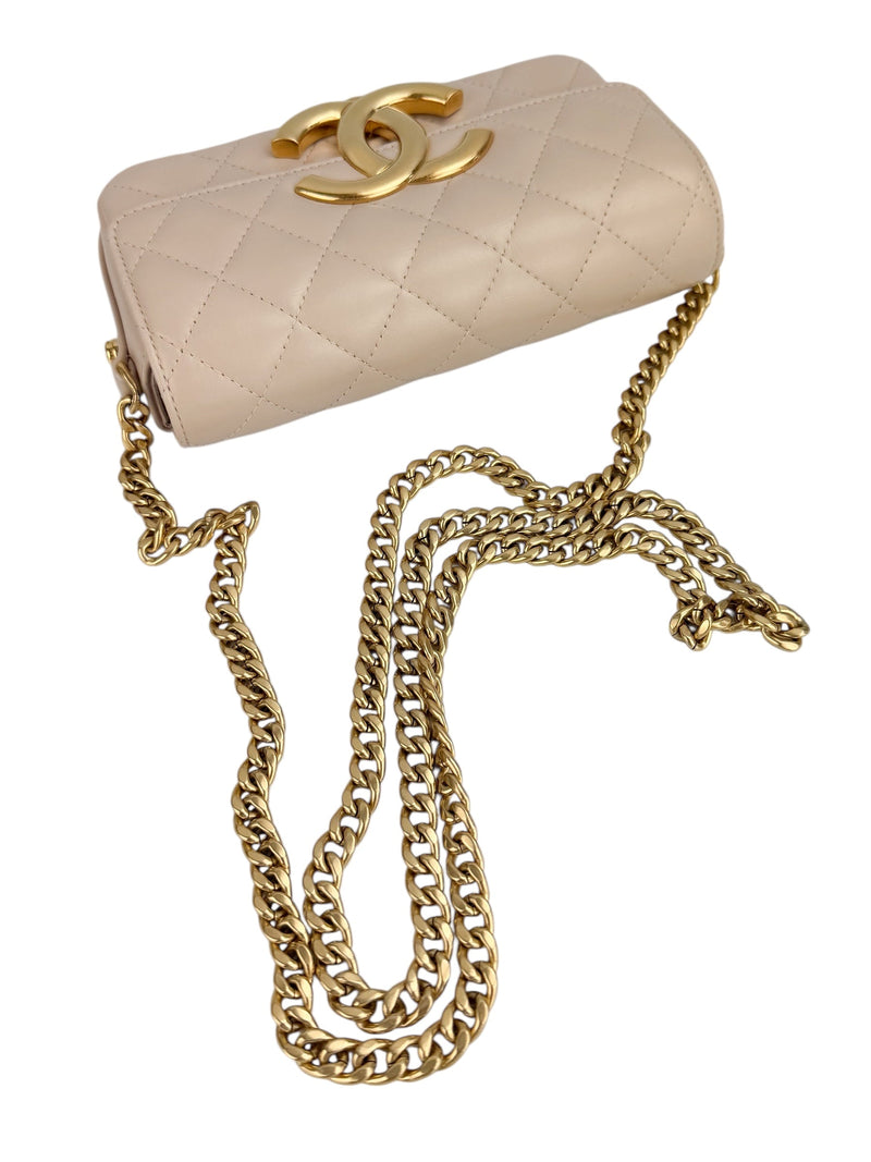 Chanel Giant CC Nude Flap (FULL SET)