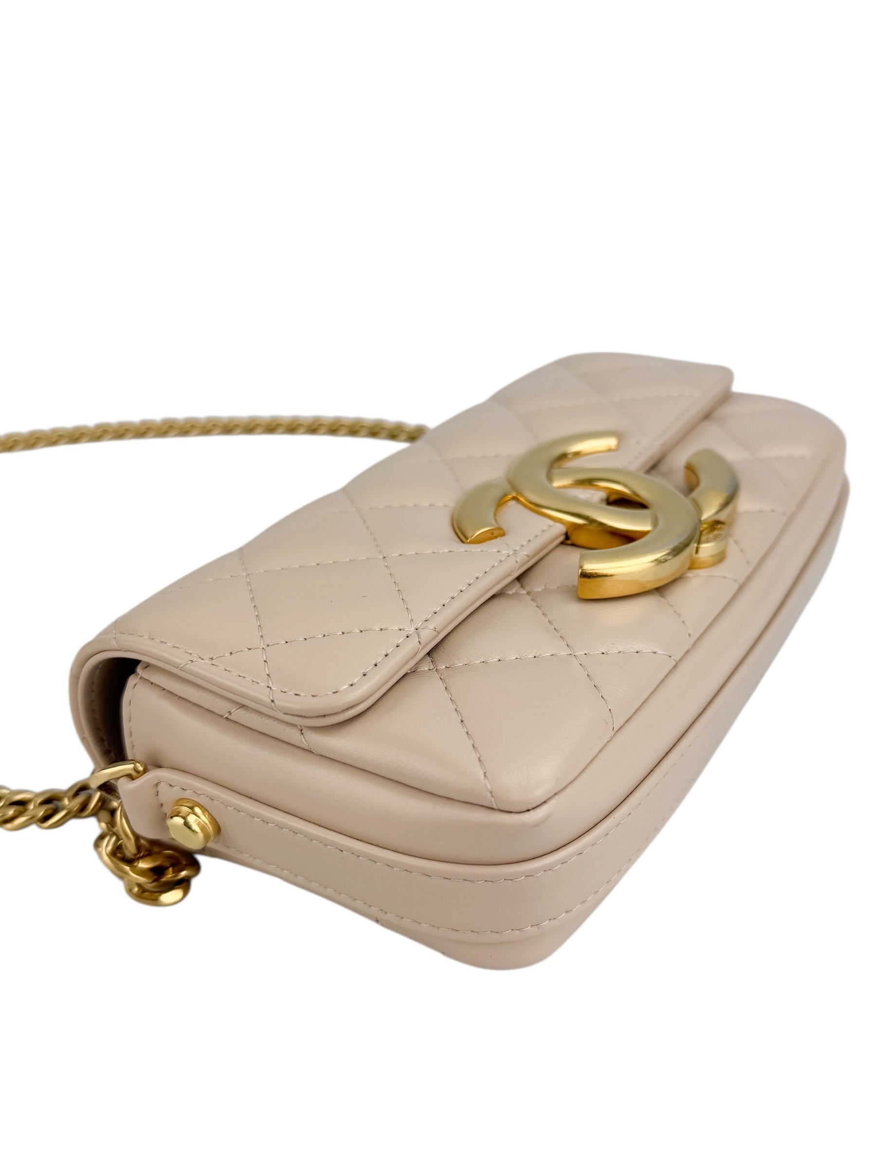 Chanel Giant CC Nude Flap (FULL SET)