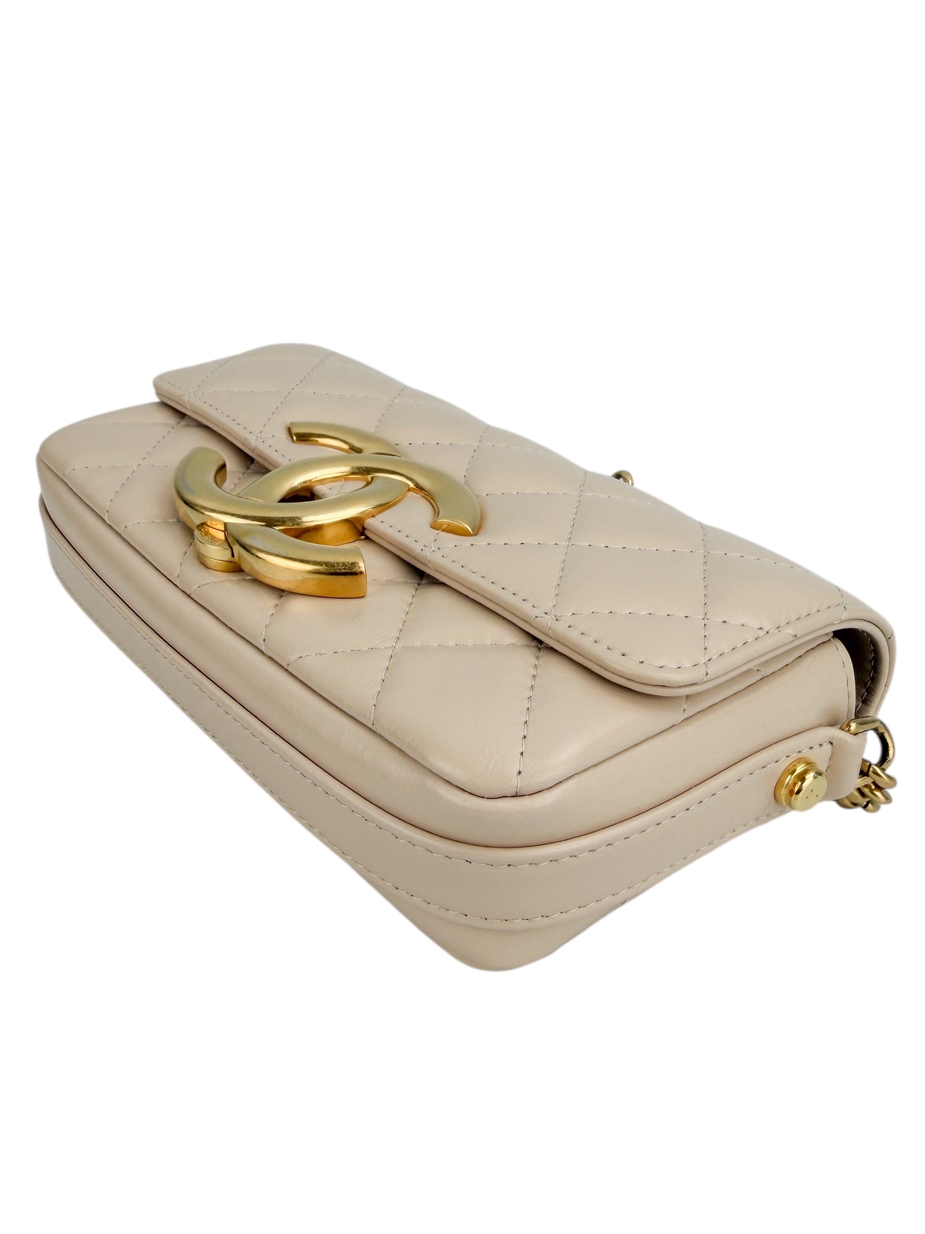 Chanel Giant CC Nude Flap (FULL SET)