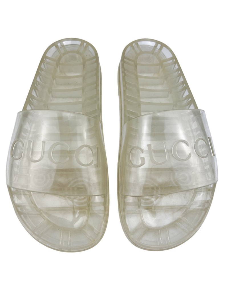 Gucci Clear Rubber Sandals