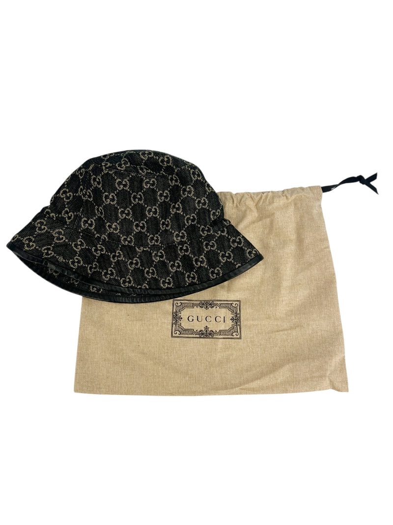 Gucci Dark Denim Bucket Hat Size Medium