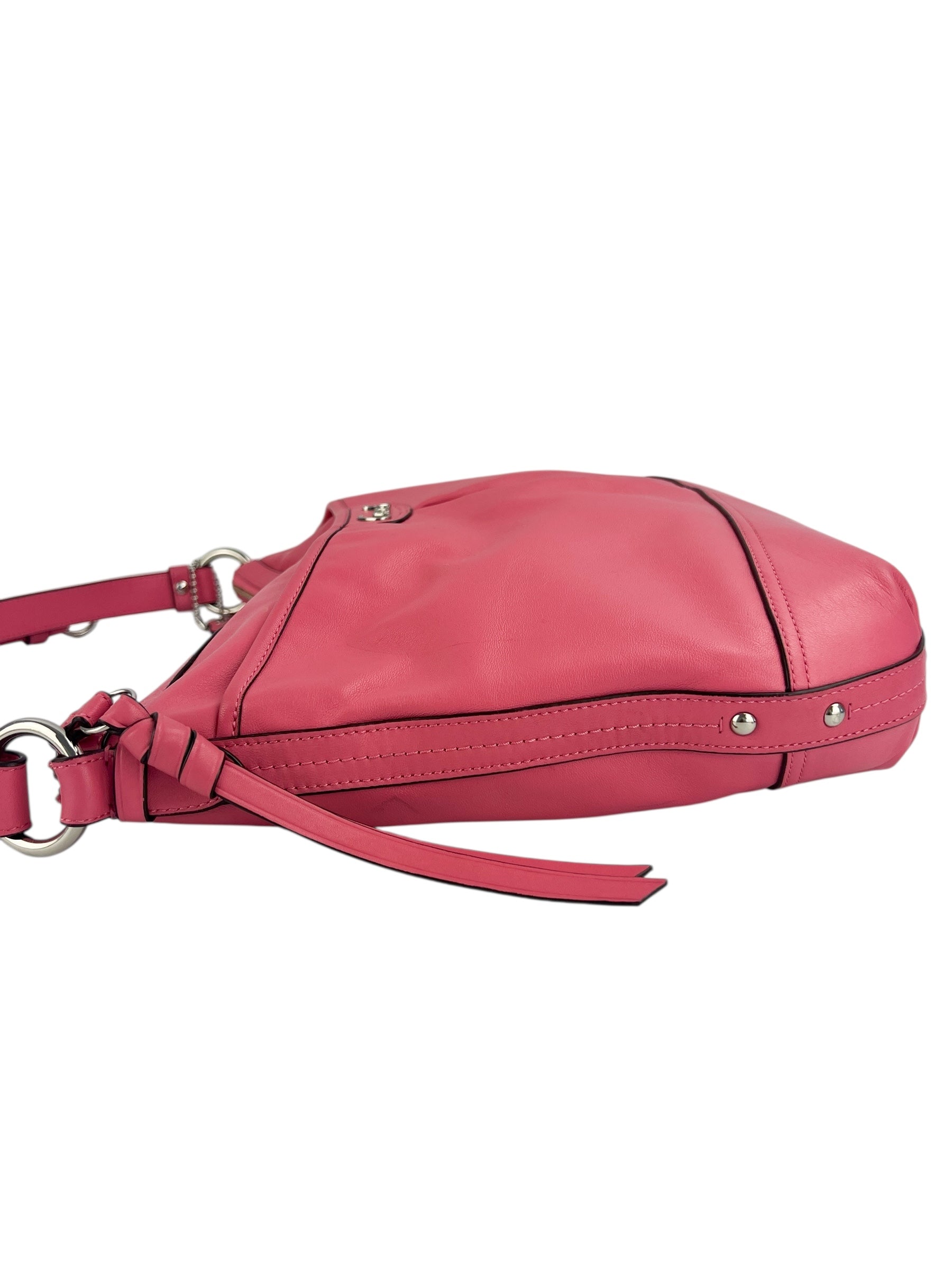 Coach Pink Leather Messenger