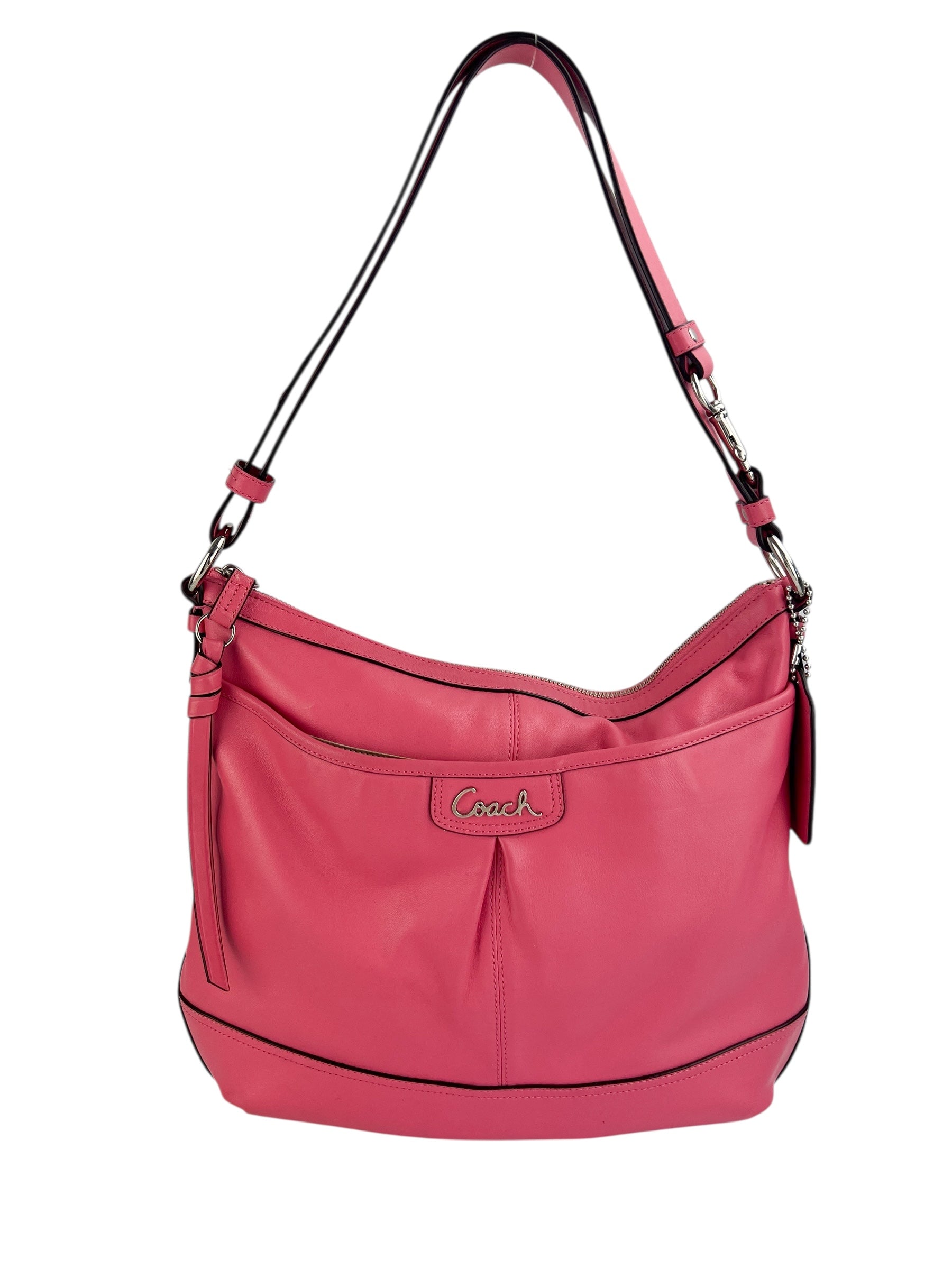 Coach Pink Leather Messenger