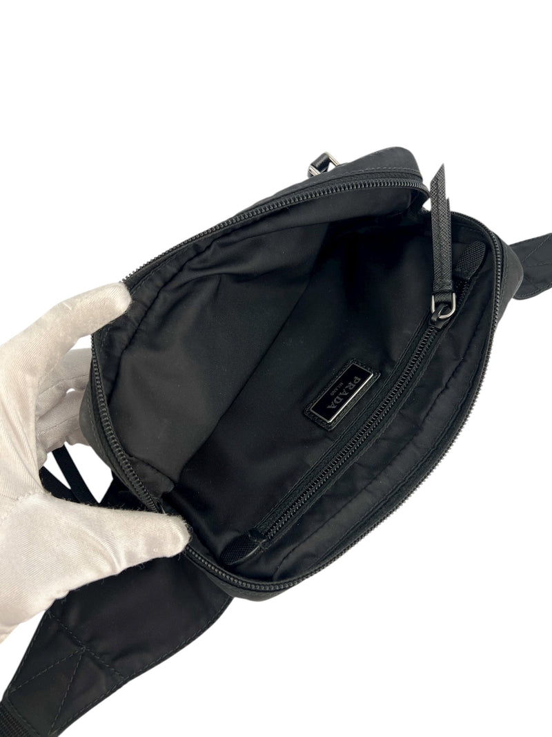 Prada Black Nylon Bum Bag
