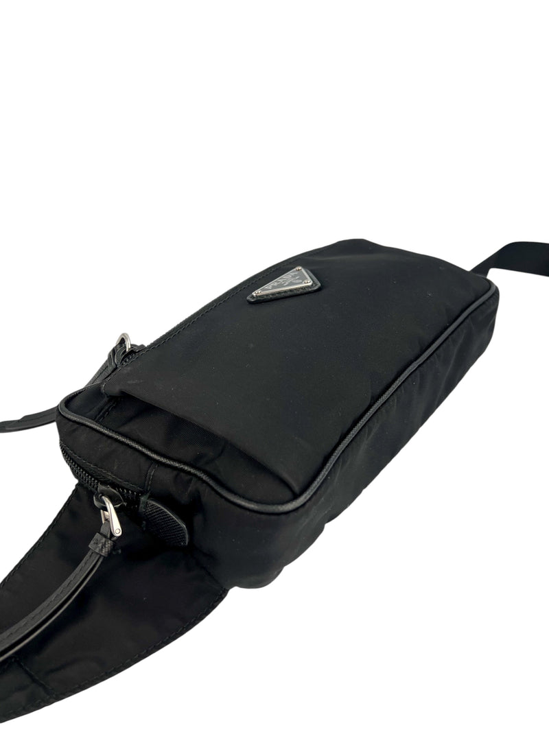Prada Black Nylon Bum Bag