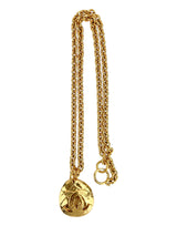 Chanel Vintage CC pendant Necklace W/ Box