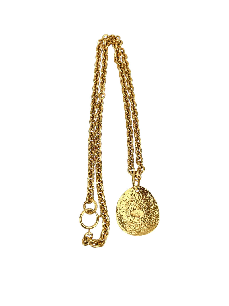 Chanel Vintage CC pendant Necklace W/ Box