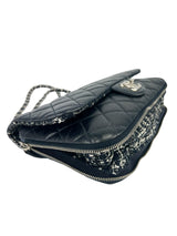 Chanel Navy Classic Single Flap Bag Quilted Calfskin