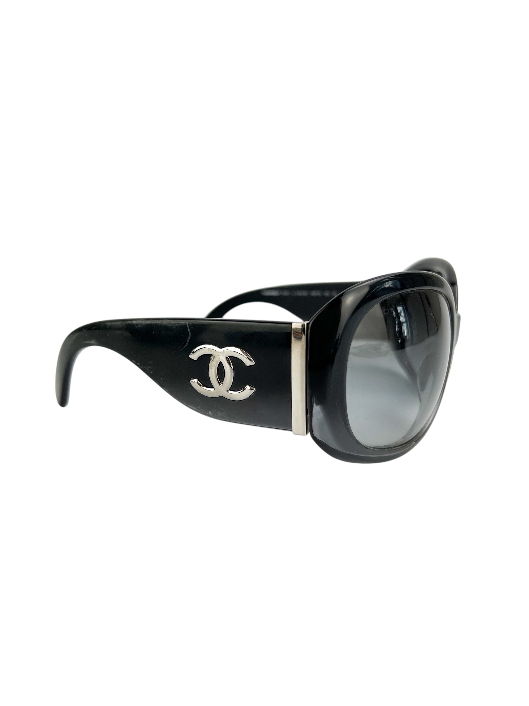 Chanel Vintage Oversized Sunglasses W/ Hardcase
