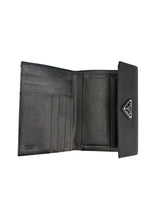 Prada Black Nylon Tri-fold Wallet