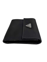 Prada Black Nylon Tri-fold Wallet