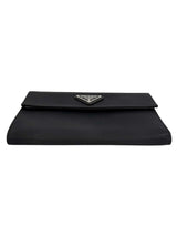 Prada Black Nylon Tri-fold Wallet