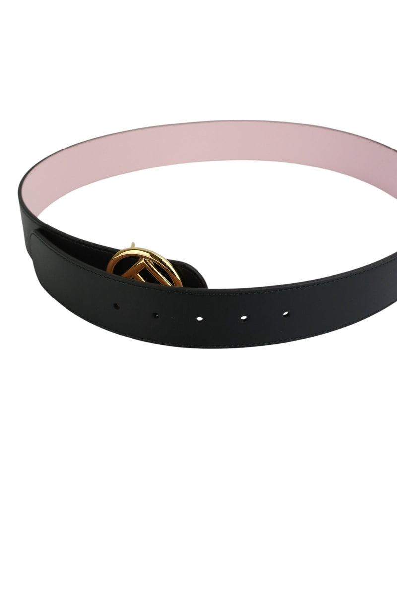 Fendi F Logo Reversible Leather Belt