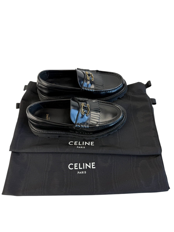 Celine Black Margaret Loafer Size 38