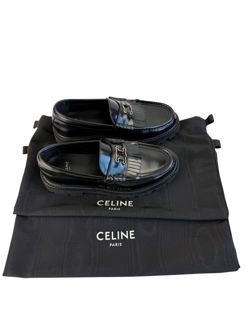 Celine Black Margaret Loafer Size 38
