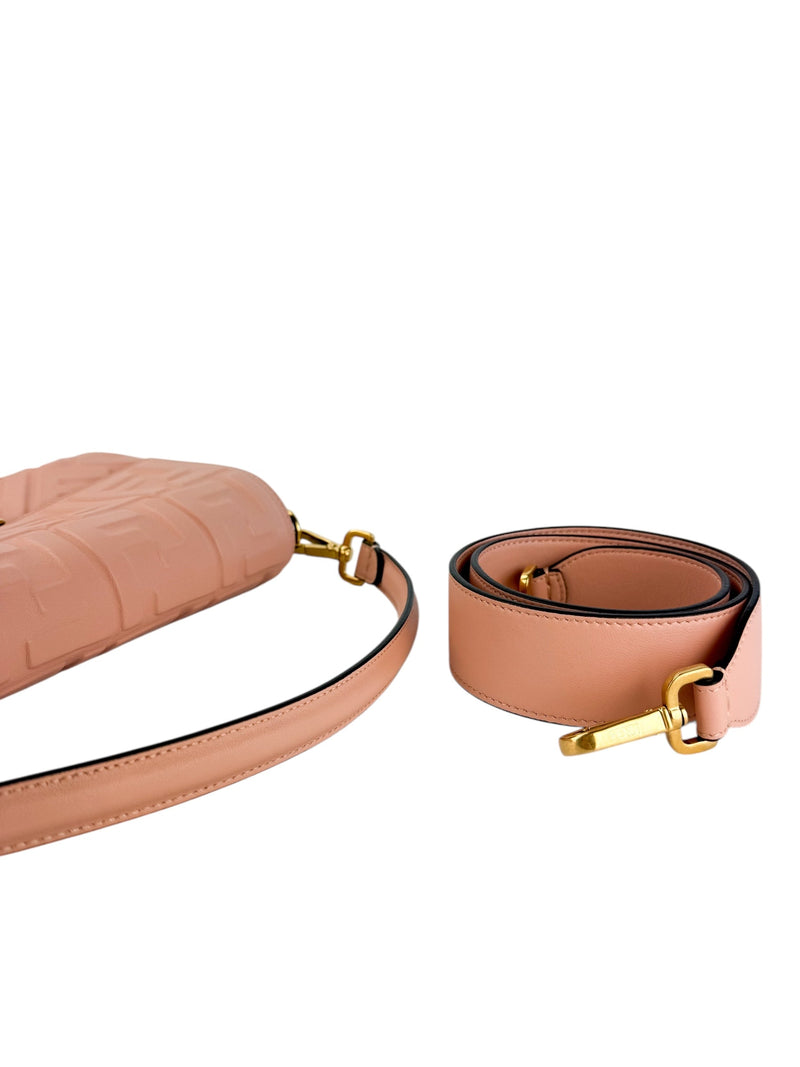 Fendi Nappa Leather Baguette Rosa Quarzo